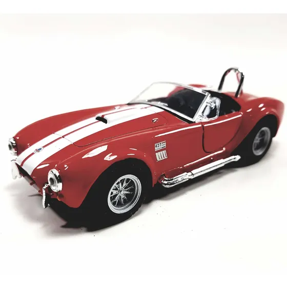 Kinsmart Shelby Cobra Vehiculo Fundido Troquel Raya Roja