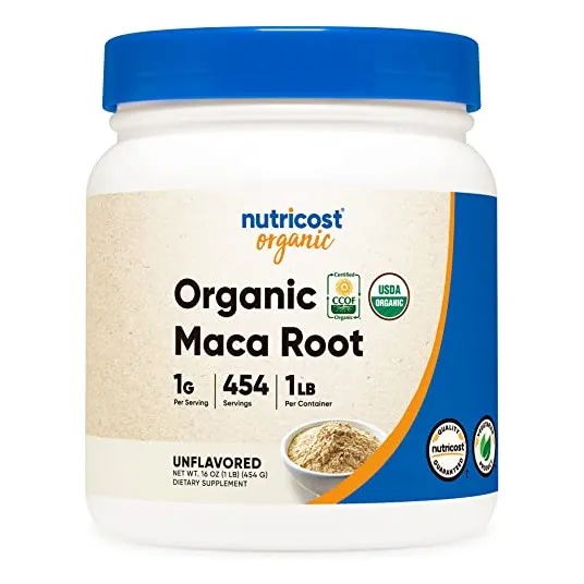Suplemento Nutricost De Raíz De Maca Orgánica En Polvo, 500 