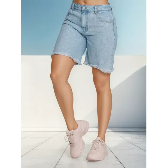 Bermuda Short Mujer Azul Atypical 32807