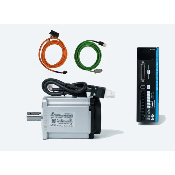 Conjunto Servo Motor 1kw. Incluye Servo Motor+driver+cables