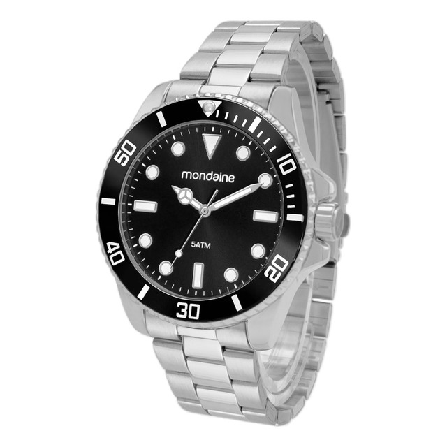 Relógio Prata Masculino Mondiane 32549g0mvne1 Cor Da Correia Prateado Cor Do Fundo Preto Relógio Prata Masculino Mondiane 32549g0mvne1 Cor Da Correia Prateado Cor Do Fundo Preto