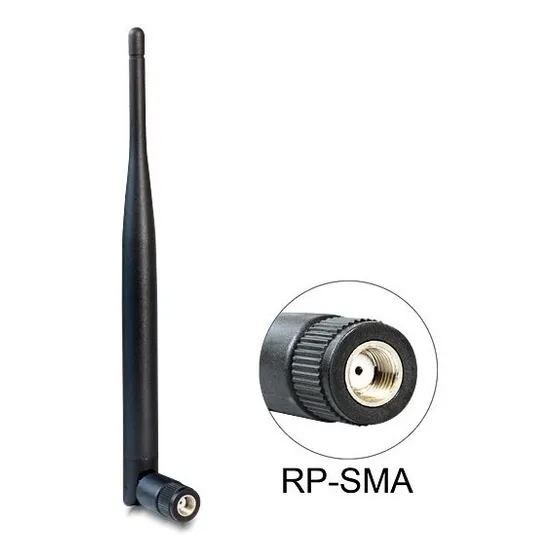 Antena Wifi 2.4 Ghz 5 Ghz Rp-sma  5dbi Para Diversos Router