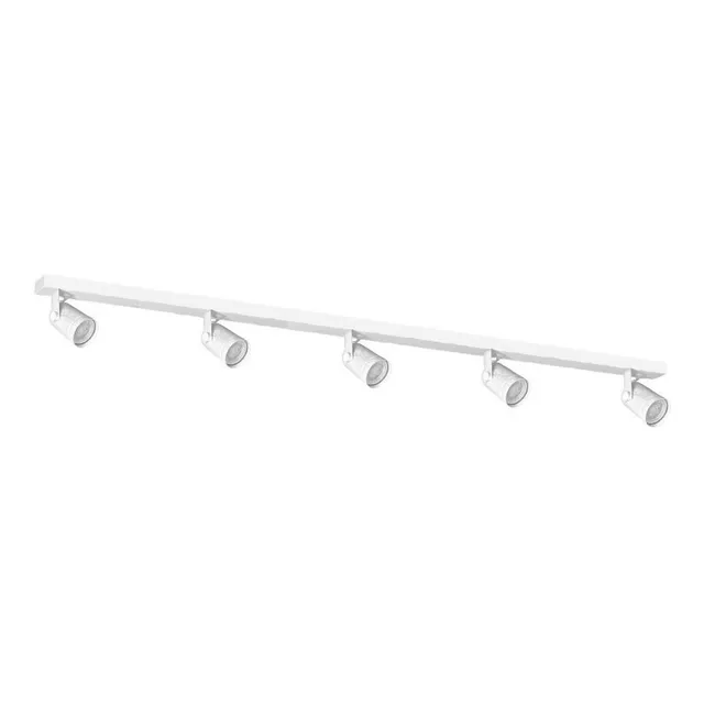 Aplique Techo O Pared Barral Riel 5 Luces Spot Dicroica Led 