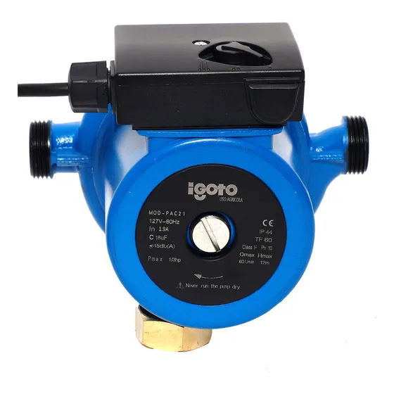 Bomba Presurizadora Igoto Pac21 Automático 1/6, 1/4 Y 1/3 Hp