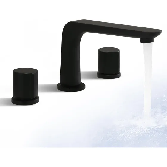 Grifo Lavabo Baño Boquilla Larga Montaje Cubierta Tocador 3