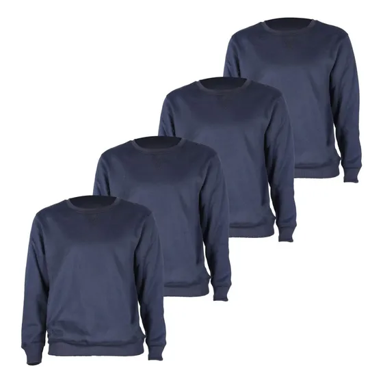 Set X4 Buzo Felpa Algodón Unisex Sweater Básico
