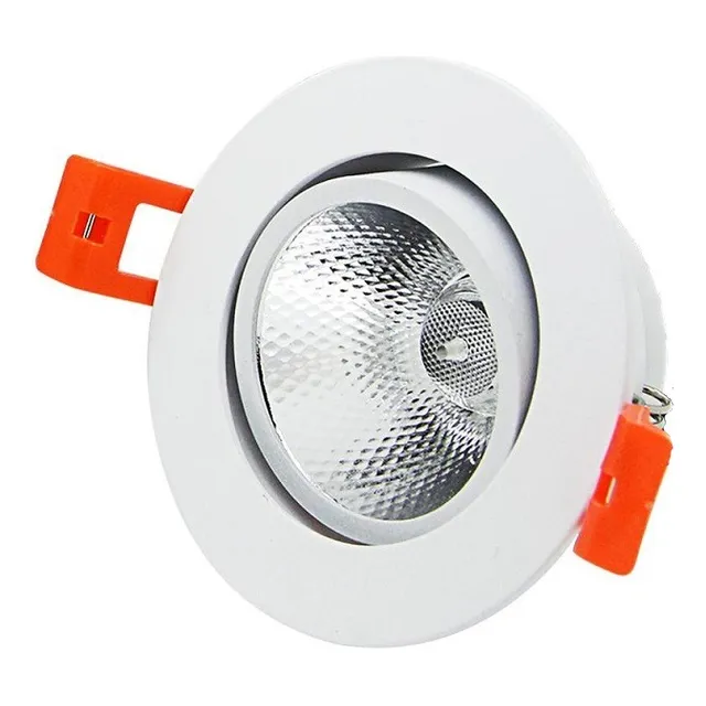 Lámpara Led Spot Empotrar Ojo Buey Luz Cálida 15w 9 Cms