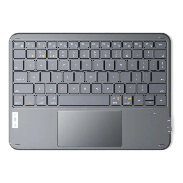 Teclado Bluetooth Qwerty Ultra Delgado Con Panel Táctil