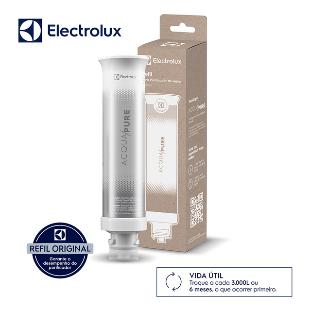 Filtro/refil Original De Água Acqua Pure Para Purificador De Água Electrolux Pe12a/pe12b/p... Filtro/refil Original De Água Acqua Pure Para Purificador De Água Electrolux Pe12a/pe12b/p...