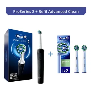 Escova Elétrica Oral-b Proseries2 +refil Cross Action 2un Escova Elétrica Oral-b Proseries2 +refil Cross Action 2un