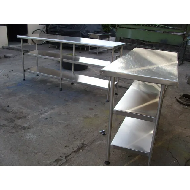 Mesa De Trabajoacero Inoxidable Mate 304 Para Alimentos