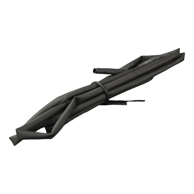 Tubo Termoencogible Negro 3 Mm 1 Metro