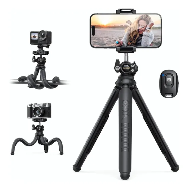 Lamicall Trípode Para iPhone Trípode Flexible 3 En 1 Para De
