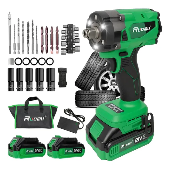 Chave De Impacto Parafusadeira Furadeira Sem Fio Brushless