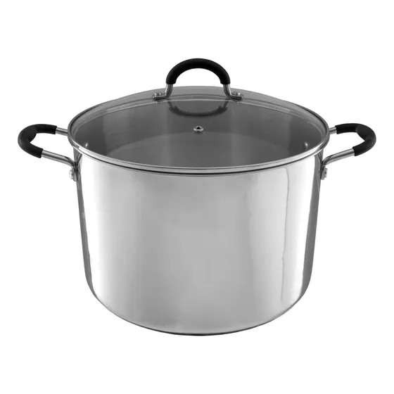 Olla De Acero Inoxidable De Stock De Stock Con Tapa Con De O