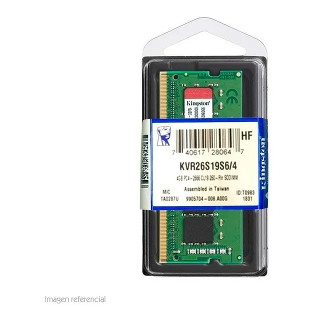 Memoria Ram Kingston 4gb 2666mhz Ddr4 Sodimm