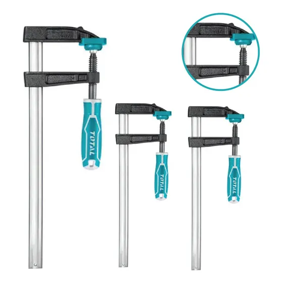 Prensa Sargento Tipo F 50x200mm X3 Carpintero Autoajustable