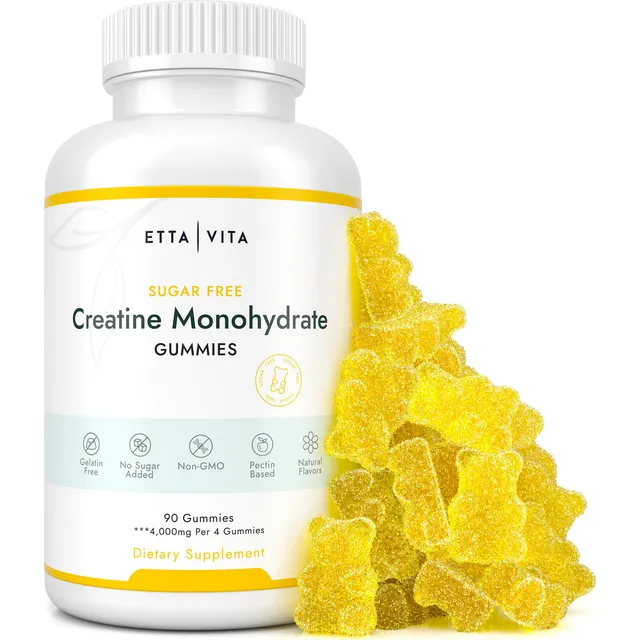 Gomitas De Monohidrato De Creatina Etta Vita Sin Azúcar 60 U