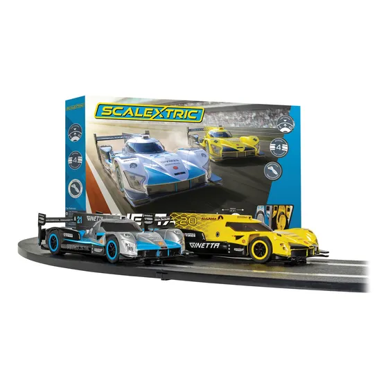 Pista Scalextric  Ginetta Racers  C/ 2 Autos Ginetta Le Mans