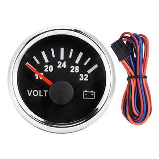 Voltímetro De 52 Mm/2 Pulgadas, 18-32 V, Retroiluminación Ro Voltímetro De 52 Mm/2 Pulgadas, 18-32 V, Retroiluminación Ro