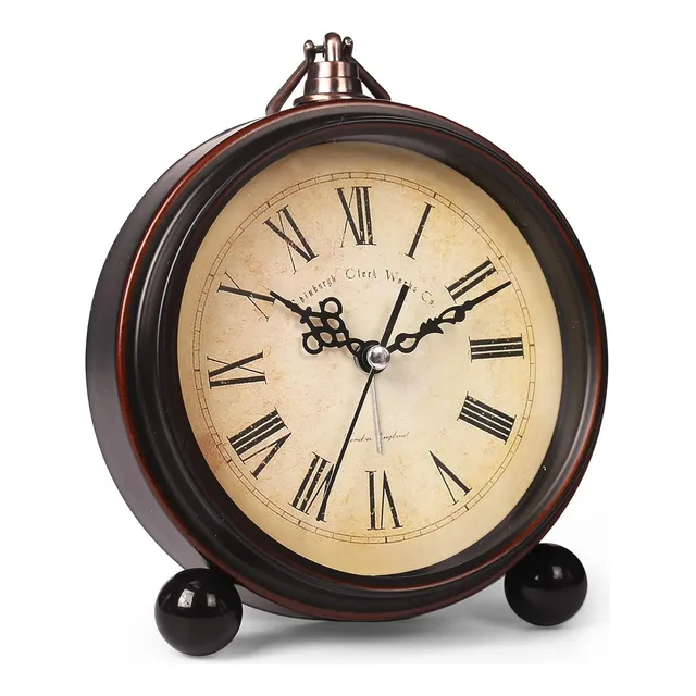 Reloj Despertador Vintage, Silencioso, Colgable, Modelo Xyz