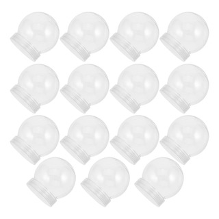 15 Bolas De Agua Transparente Con Tapa De Rosca, Bola De Nie 15 Bolas De Agua Transparente Con Tapa De Rosca, Bola De Nie