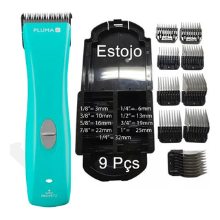 Maquina Propetz De Tosa Com Pente Adaptador De Aço - 8 Pcs Maquina Propetz De Tosa Com Pente Adaptador De Aço - 8 Pcs