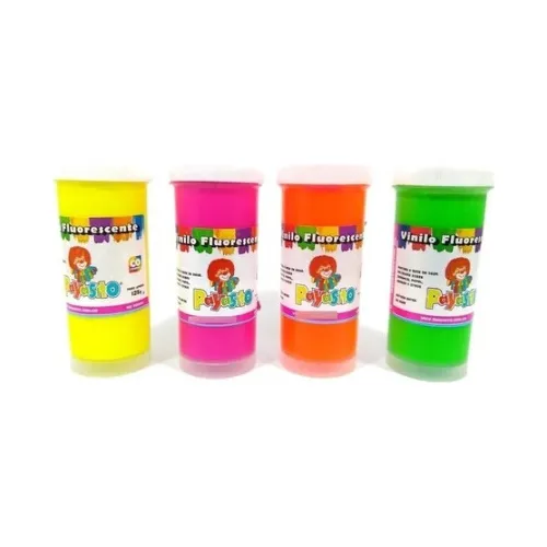 Vinilo Acrílico Payasito Kit De 4 Colores Neon X 125 Gr 