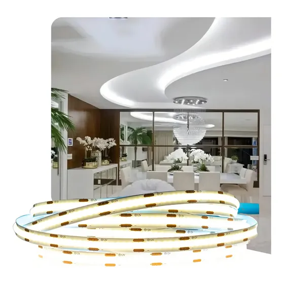 Fita Led 3528 Cob 5m 480leds/m Ip20 8w/m 3000k 4000k 6000k Luz Branco-frio 12v