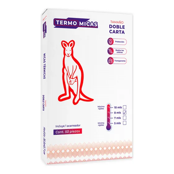 Mica Termica Tamaño Doble Carta 8Ml (30.5 X 45.7cm ) 50 Piezas, Hojas Para Enmicar, Laminado Térmico