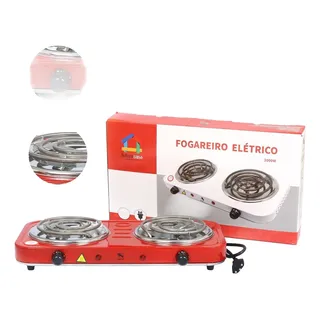 Fogareiro Elétrico Portåtil Fogão 2 Bocas Cooktop Camping Fogareiro Elétrico Portåtil Fogão 2 Bocas Cooktop Camping