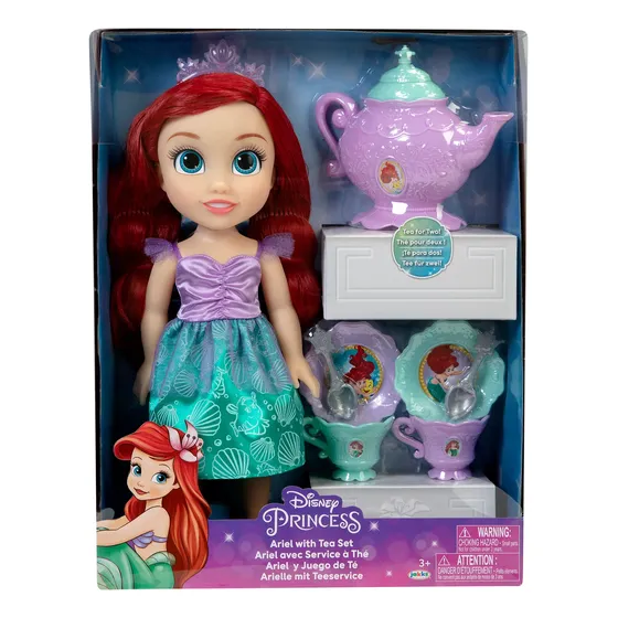 Muñeca Ariel Con Juego De Té Disney Original
