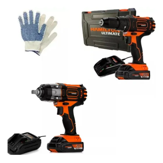 Combo Taladro Atornillador Percutor + Llave Impacto 20 V Bat