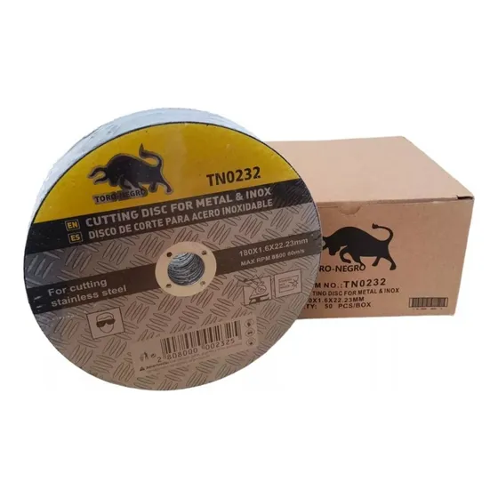 50 Discos De Corte 7 Pulgdas Milimétrico Toro Negro