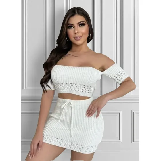 Elegante Vestido Manga  Corta