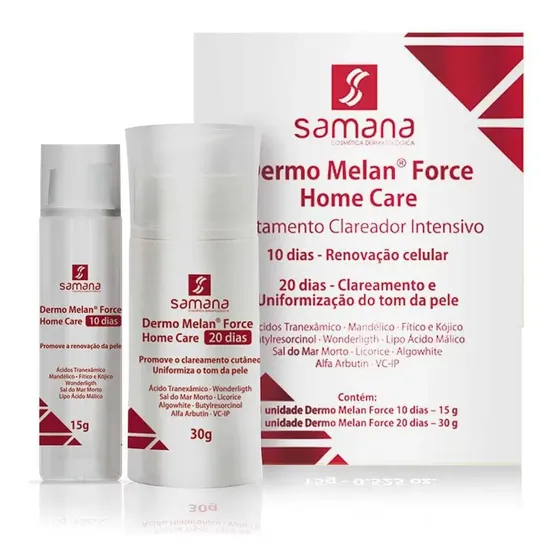 Loção Samana Dermo Melan Force 45ml Clareador Facial Ácido Tranexâmico