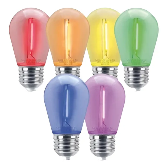 Lámpara Led Mini Edison Retro Decó 1w E27 Colores - Yarlux