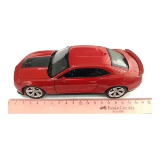 Chevrolet Camaro Zl1 Rojo/20cms Largo/ Escala 1:24/ Metalico