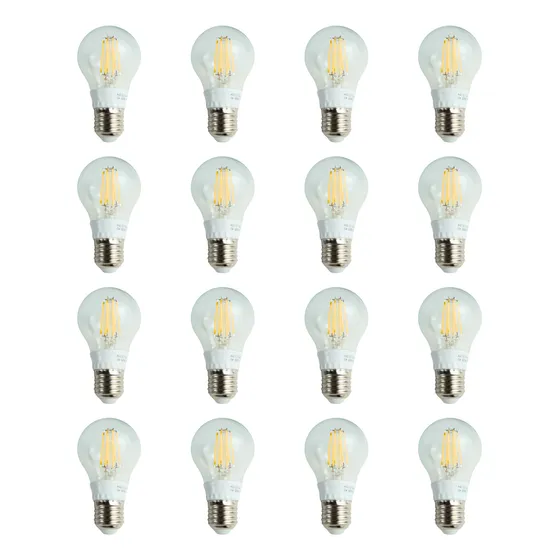 Kit 16 Lâmpada Bulbo Led Filamento Vintage 6w E27 Bivolt