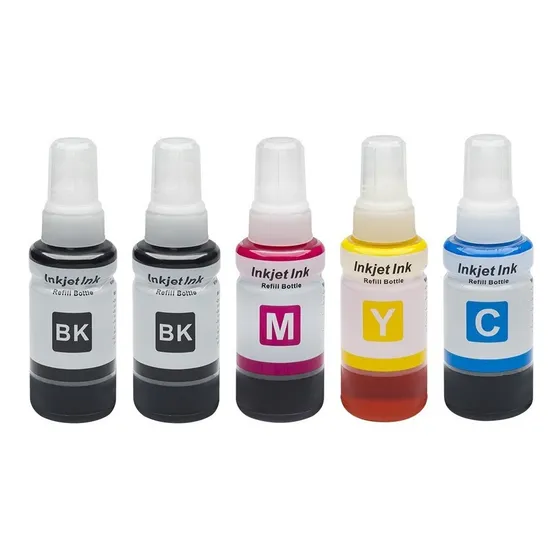 5x Tinta Compatível Epson L220 L355 L365 L375 L380 L395 L396