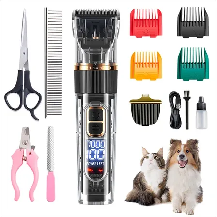 Maquininha De Tosar Cachorros Cachorros Sem Fio Recarregável Preto 127/220v