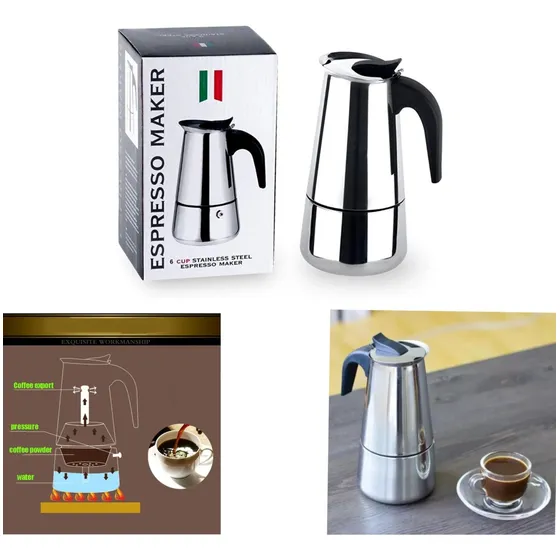 Cafetera 6 Tazas Induccion Barista