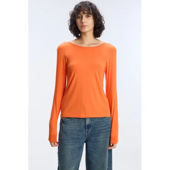 Remera Holgada Manga Larga Balloon Mujer Portsaid