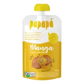 Papapa Papinhas Bebe OrgĂąnicas Sabor Manga Cx 12un De 100g Papapa Papinhas Bebe OrgĂąnicas Sabor Manga Cx 12un De 100g
