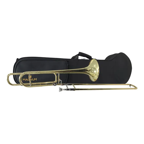 Trombone De Vara Bb/f Laqueado - Magnum Msl403l