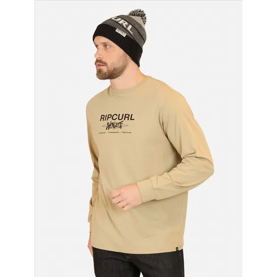 Polera Ml Wavx Café Hombre Rip Curl
