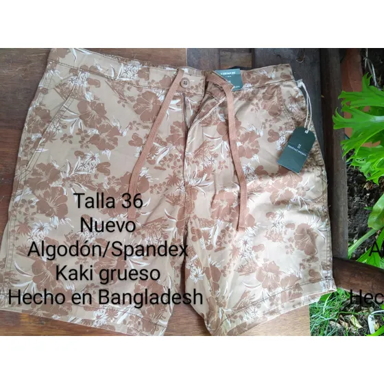 Bermuda Short Pantalón Corto Talla 36 Nueva 100% Algodón