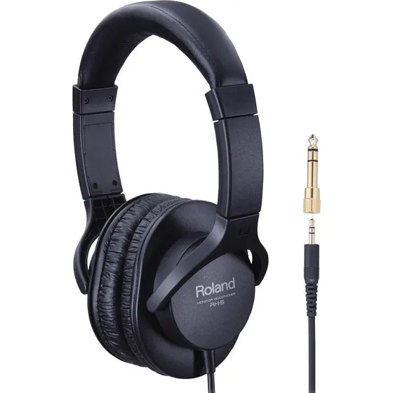 Roland Rh-5 Audífonos Cómodos De Alta Calidad Color Negro