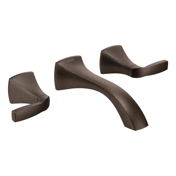 Moldura Grifo Baño Do Manija Bronce Aceitado Doble