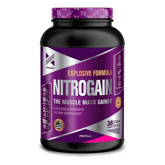 Xtrenght Nitrogain Ganador De Peso 1,5 Kg Con Oxido Nitrico 